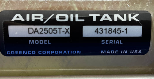 GREENCO LUFT-/ÖLTANK DA2505T-X PNEUMATISCH