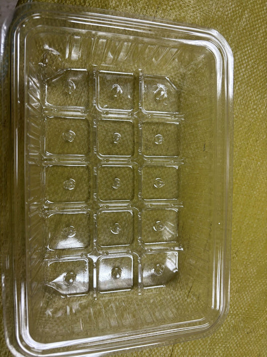 Seed Starting tray clear plastic 10" x 7" x 2" deep Green House 100ea