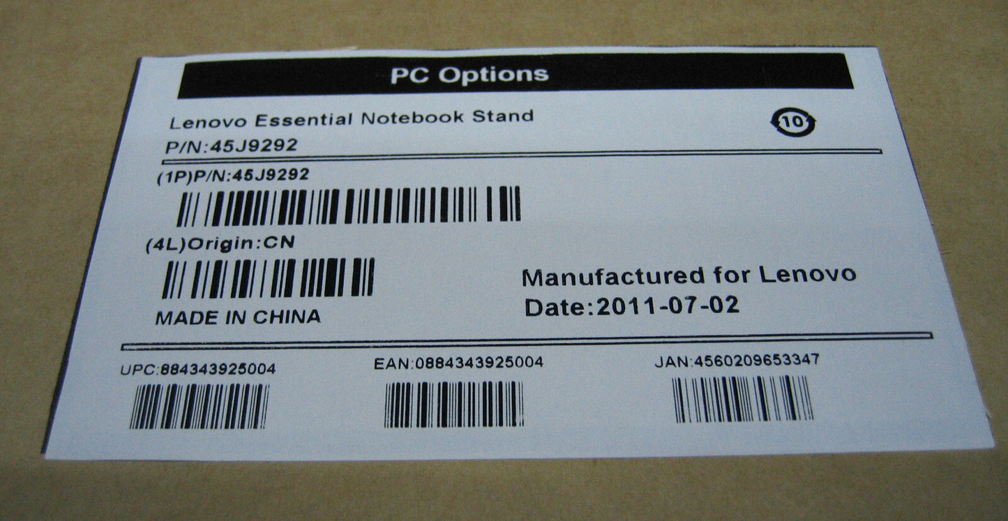 LENOVO ESSENTIAL NOTEBOOK (SMALL LABTOP) STAND P/N 45J9292