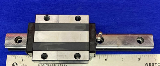 Bloc de guidage linéaire THK HSR25, rail 8" 3/4"