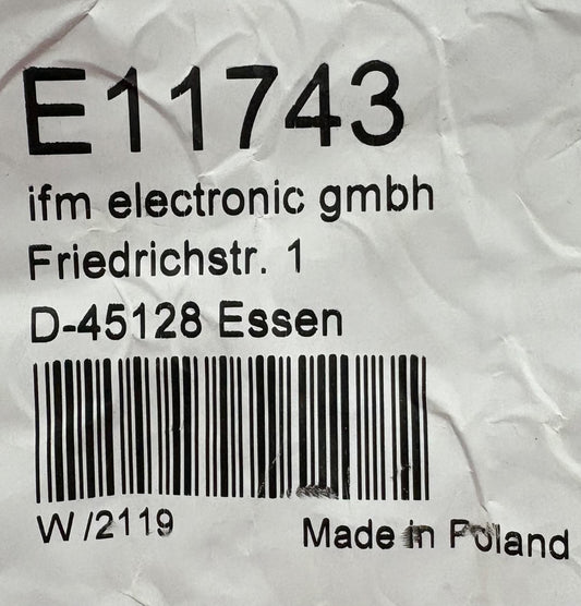 IFM E11743 CONNECTION CABLE 1Xm23 STRAIGHT SOCKET ADOGK190MSS0010H19