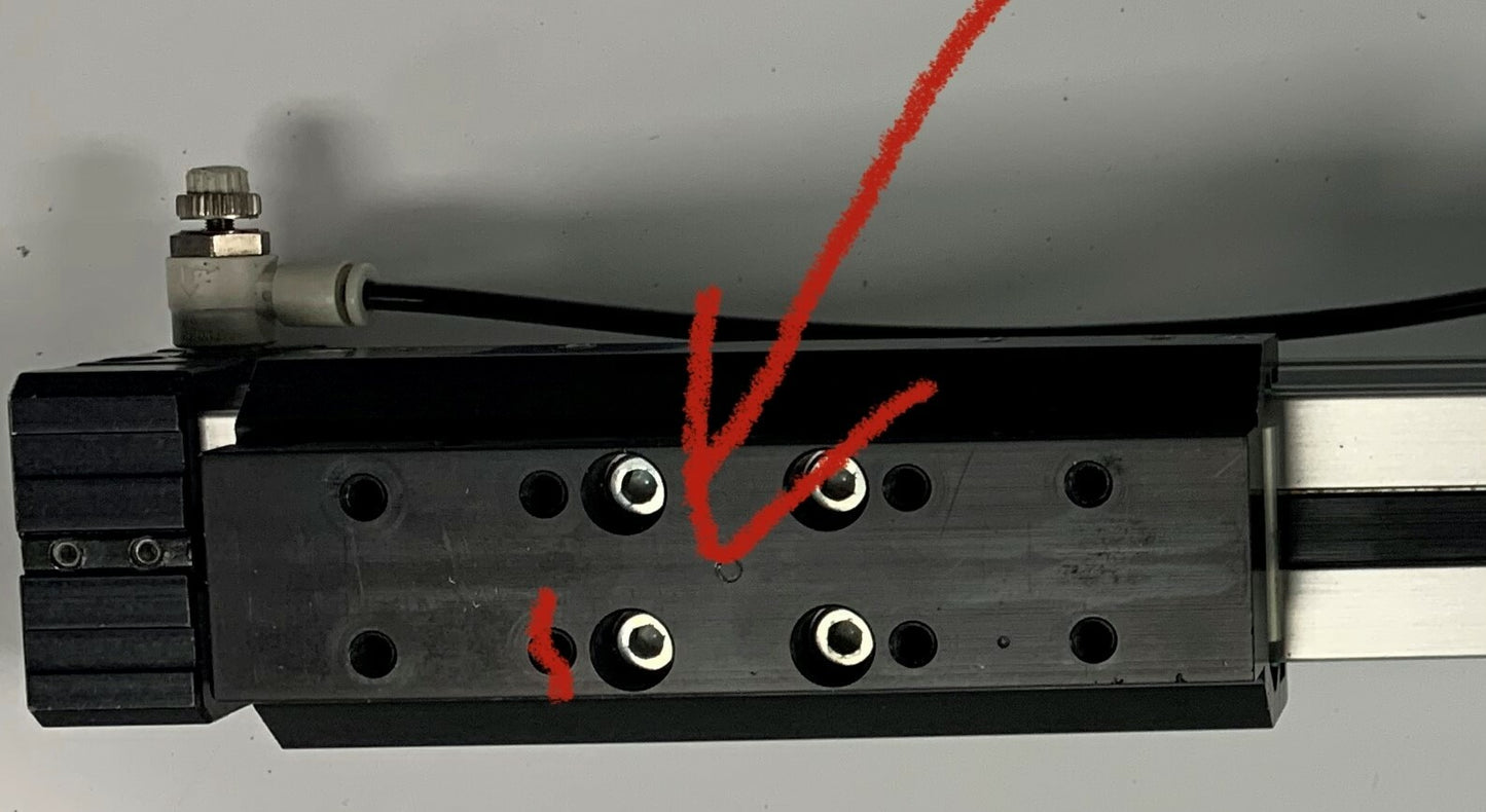 Norgren Kolbenstangenloser Zylinder 25MM Führung C/46125/M/8 & 80/20 Führungshalterung