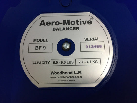AERO-MOTIVE ® BF 9 BF9 1301700023 BILANCIATORE PER SERVIZI INDUSTRIALI LEGGERI CAPACITÀ 6-9 libbre