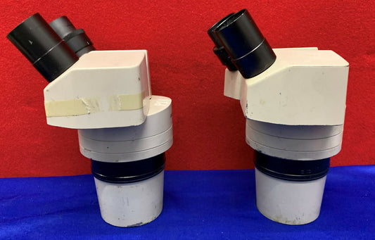 FÜR TEILE ODER REPARATUREN - 2er-Set OLYMPUS VMF 1X Mikroskopköpfe OHNE OKULARE