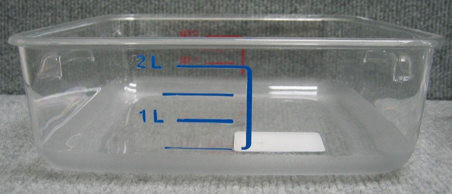 数量 2 - RUBBERMAID 6302CLE 6302 スペースセーバー スクエア コンテナ 2QT