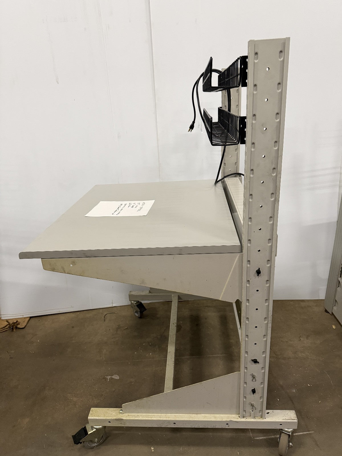 LISTA 38" W X 41" D X 60 1/2" TALL WORKBENCH / TABLE ON WHEELS / RISERS