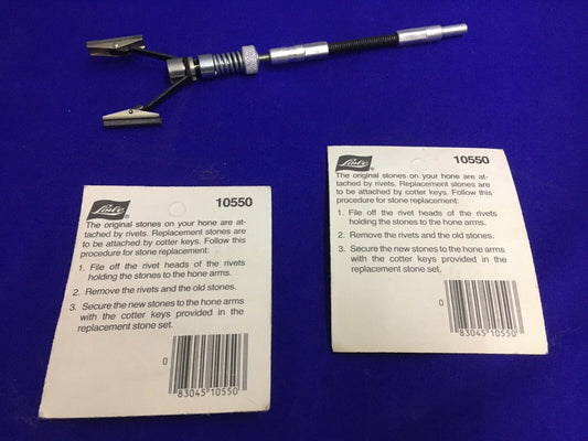 LISLE ® QTY 1 - GEBRUIKTE 10500 REMCILINDER HONING EN QTY 2 NIEUWE STEENSETS