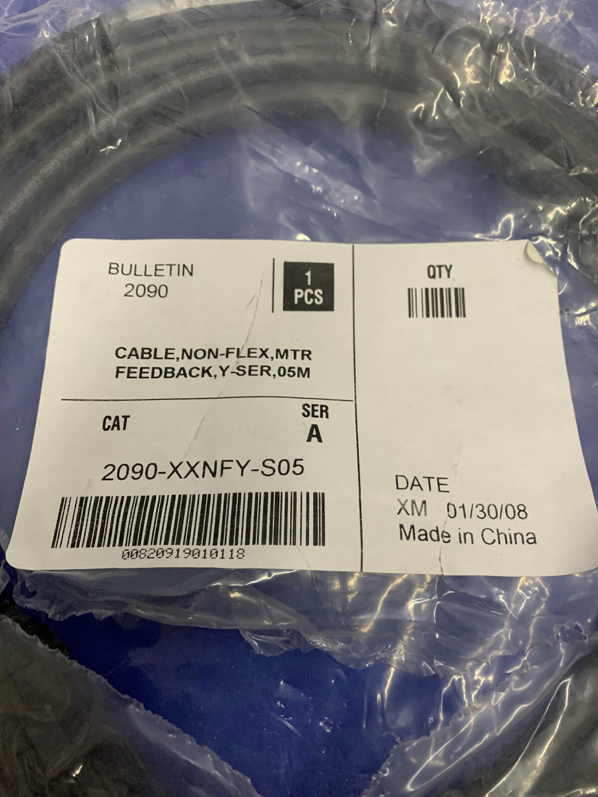 BULLETIN 2090 CABLE 2090-XXNFY-S05 SER A 1 PCS. CABLE MISSING INSTRUCTION SHEET