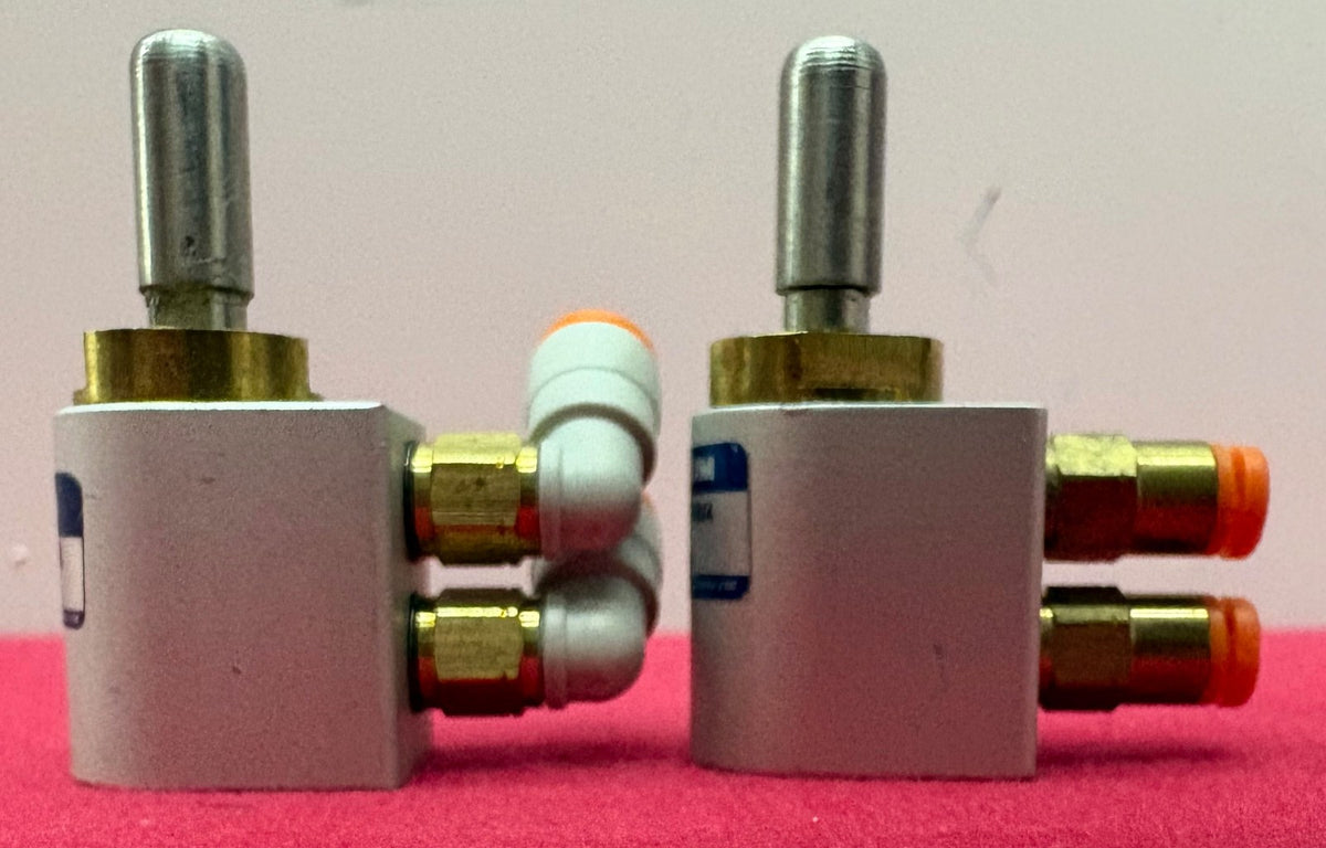 CONVUM TKY-W-8X4 PNEUMATIC DOUBLE-ACTING MINI-CYLINDER 8mm BORE DIAMETER - QTY 2