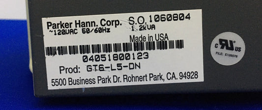 PARKER GT6 / GT6-L5-DN / GT6L5DN STEPPER DRIVE 120VAC 50/60HZ