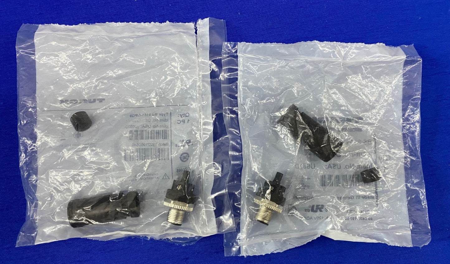 TURCK BS 8151-0/PG9 SENSOR CONNECTOR M12 MALE STRAIGHT 5-PIN - 1 LOT QTY 2