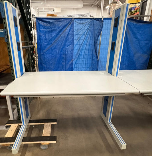 IAC TABLE 30"x 96"x30 1/2" (2 Sections Attached to LEGS) Two table tops