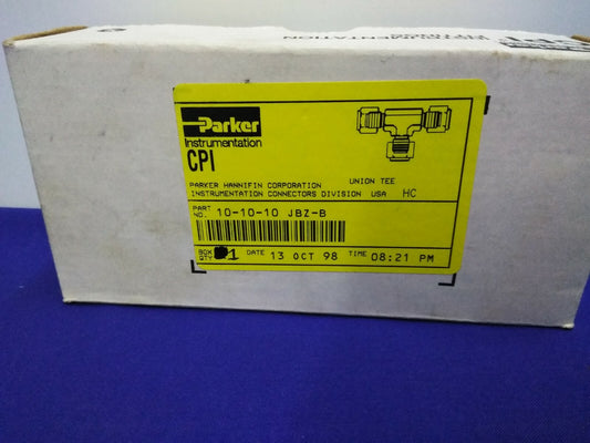 PARKER 10-10-10 JBZ-B TUBE FITTING UNION TEE