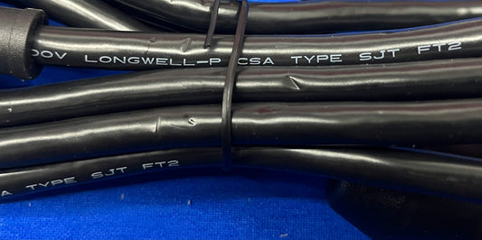 CABLE DE ALIMENTACIÓN LONGWELL E55333 GREEN DOT DE 6' PARA GRADO HOSPITALARIO - 1 LOTE CANTIDAD DE 9 CABLES
