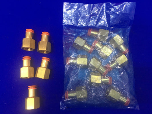 QTY 15 RACCORDI PER CONNETTORE FEMMINA SMC KQ2F11-37