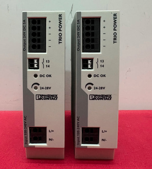 PHOENIX CONTACT TRIO-PS-2G/1AC/24DC/5 2903148 24VDC POWER SUPPLY - 1 LOT QTY 2