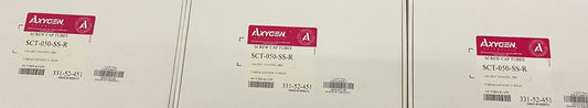 AXYGEN® SCT-050-SS-R 0.5ml SELF STANDING,RED,TUBES & CAPS - 1 LOT QTY 3 BOXES
