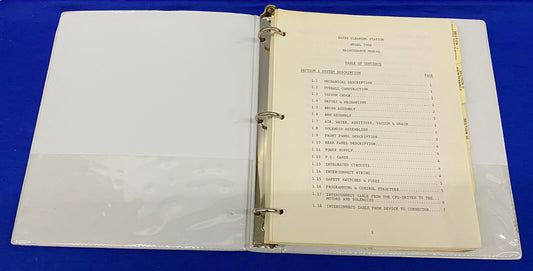 MICRO AUTOMATION MODEL 2006 WAFER REINIGINGSSTATION ONDERHOUDSHANDLEIDING