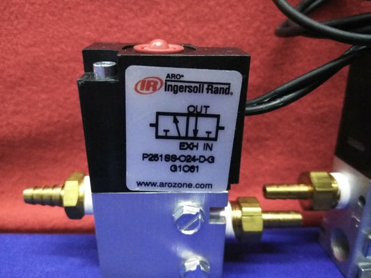1 LOTE DE 2 VÁLVULAS SOLENOIDES INGERSOLL RAND P251SS-O24-DG G1061