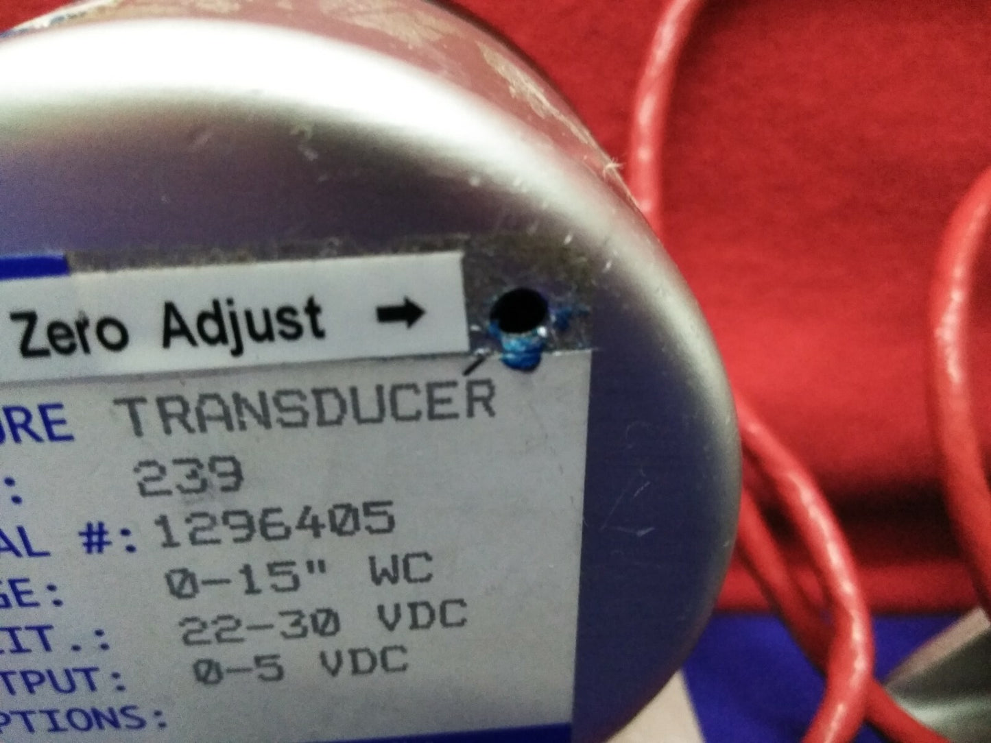 LOTTO DI 2 TRASDUTTORI SETRA 239 GAMMA 0-15” WC