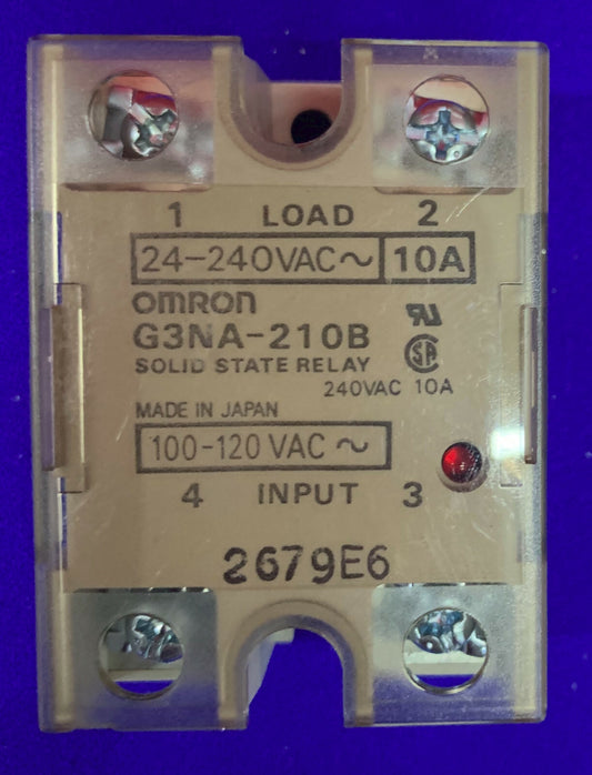 QTY 3 - RELÈ A STATO SOLIDO OMRON G3NA-210B