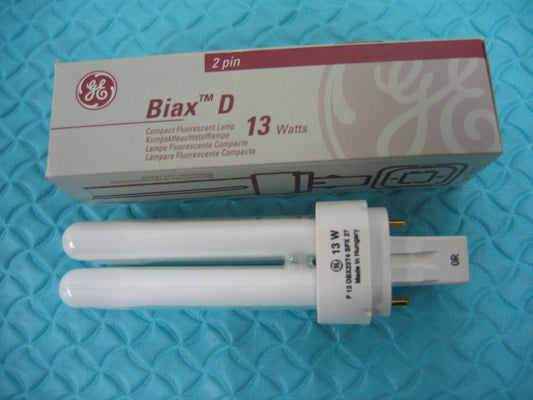 LAMPADINA FLUORESCENTE GE BIAX D 13 WATT BASE GX23-2 2 PIN F13DBX23TH / SPX27