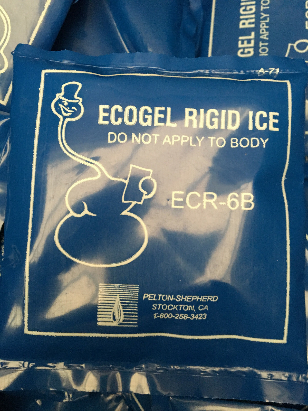 1 CAISSE DE 80 PAQUETS - PELTON-SHEPHERD ECOGEL RIGID ICE ECR-6B / ECR-6B-80