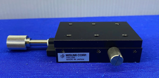 MISUMI XSLC60 MANUAL X-AXIS STAGE RECTANGULAR DOVETAIL LOW PROFILE