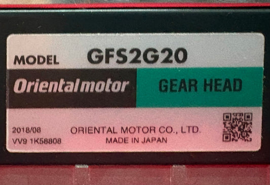 ORIENTALMOTOR ORIENTAL MOTOR BRUSHLESS MOTOR BLHM230KC-GFS w/ GFS2G20 GEAR HEAD