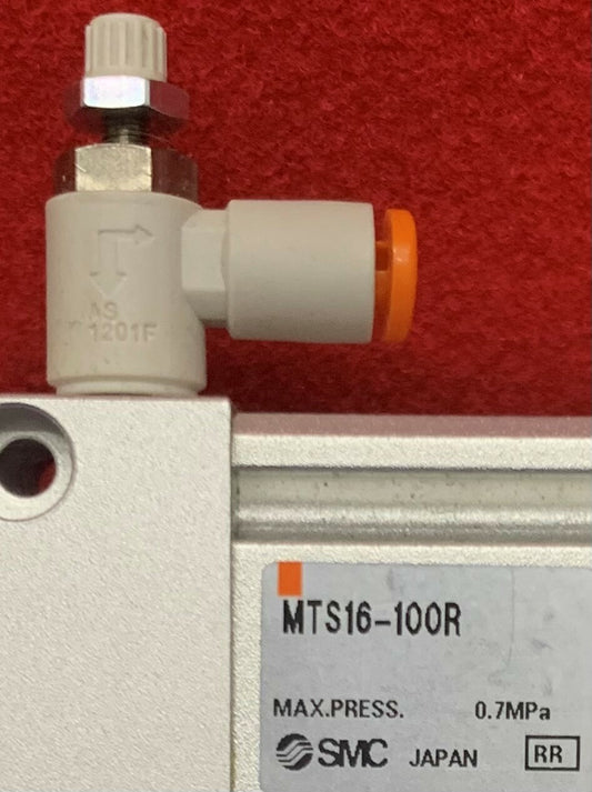 Vérin pneumatique de précision SMC MTS16-100R MTS, alésage SZ 16 mm, R = verrouillage de l'extrémité de la tête