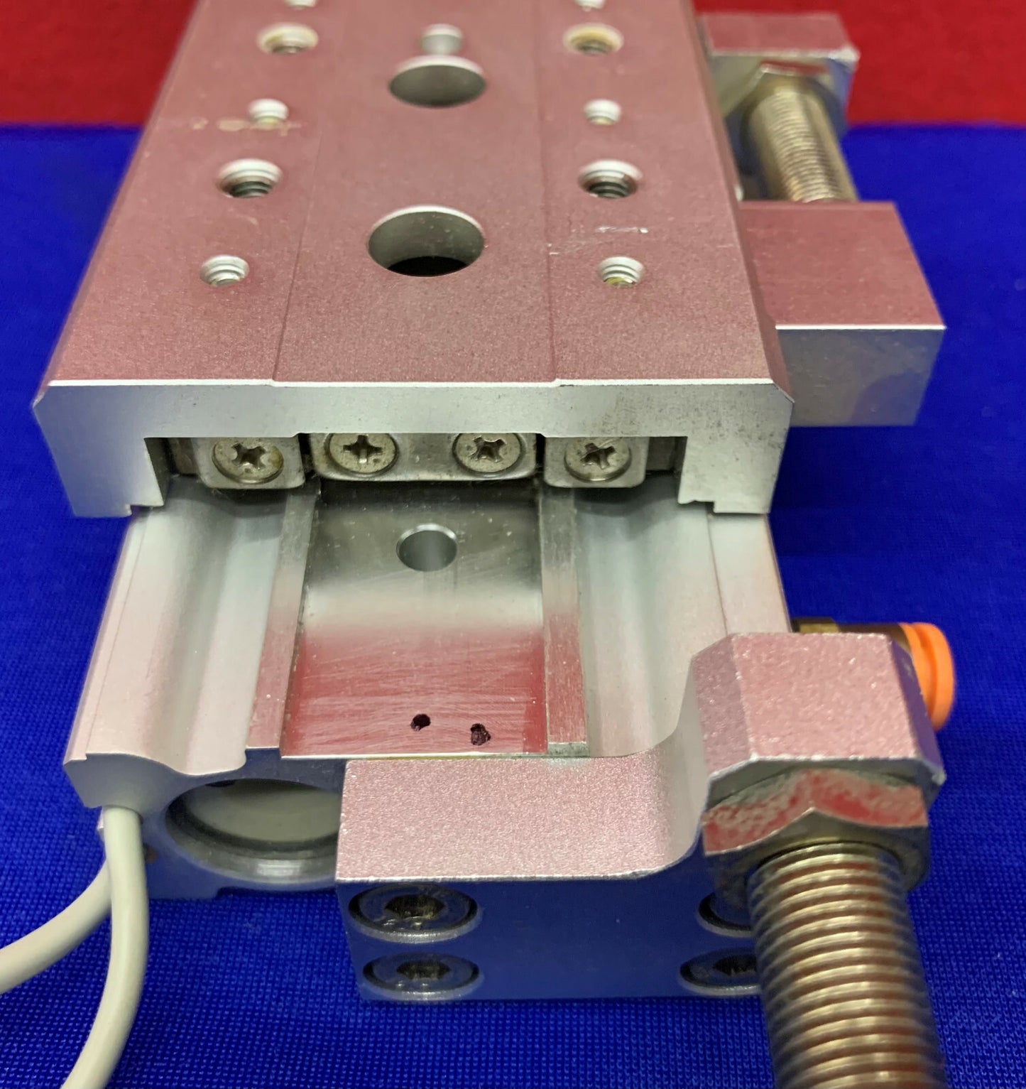 SMC Pneumatischer Luftschlitten MXS16-X12 M9NL-X12 mit SMC D-M9N-Sensoren, 16 mm Bohrung