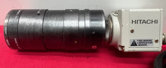 HITACHI KP-D20BU CCD COLOR ANALOG CAMERA w/ COMPUTAR MACRO 10x UV46mm -FOR PARTS