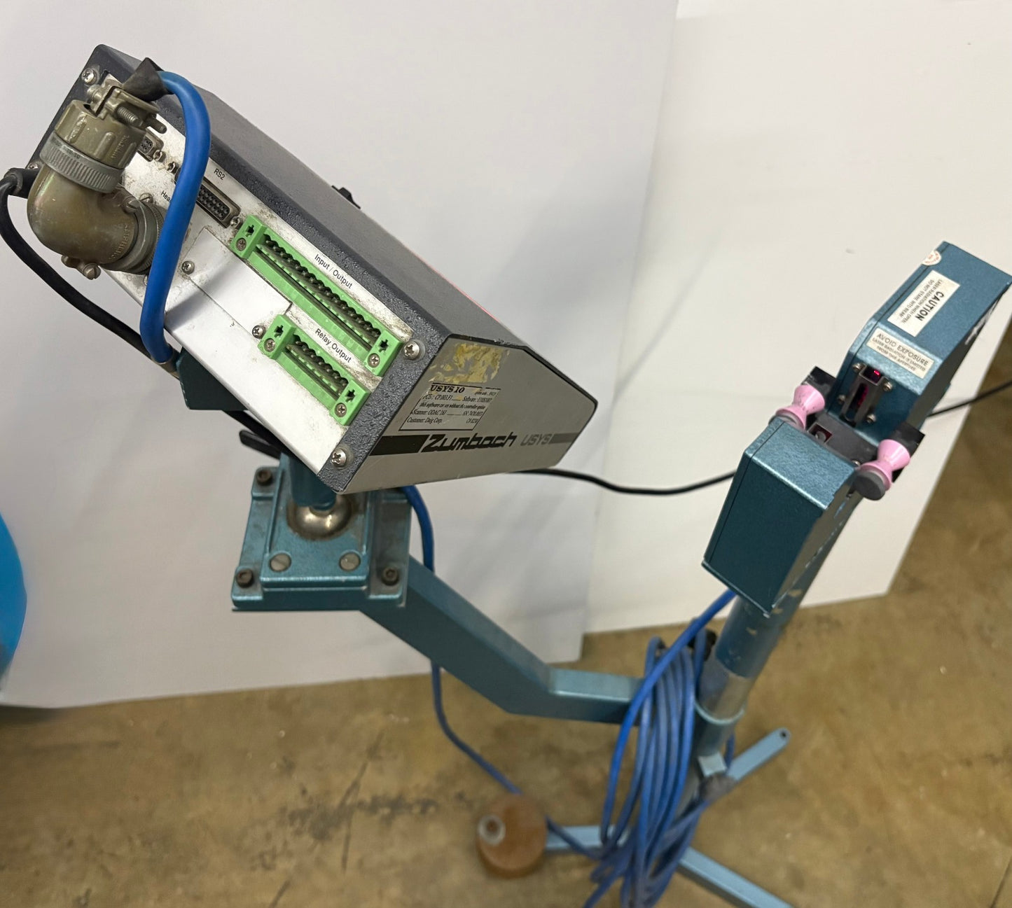 ZUMBACH LASER MEASUREMENT UNIT ODAC 16J HEAD & USYS 10 DISPLAY INTERFACE - PARTS