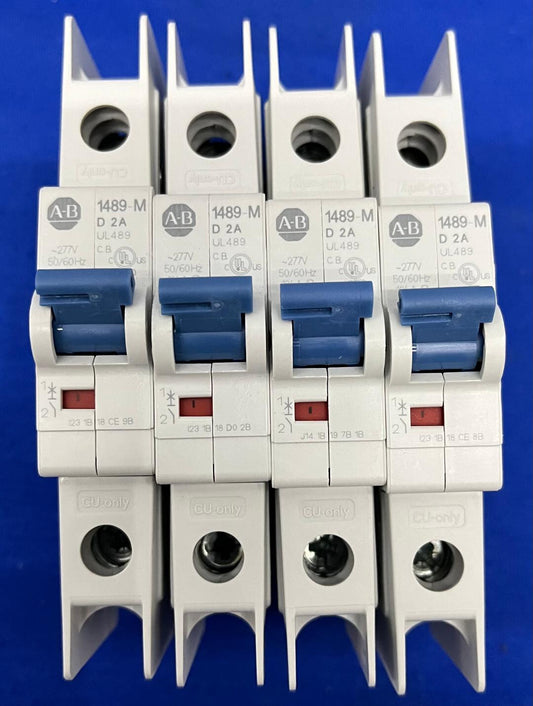 AB ALLEN BRADLEY 1489-MD 2A MINIATUR-LEISTUNGSSCHALTER, 4ER-SET