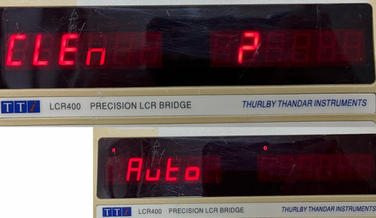 TTI / THURLEY THANDAR LCR400 PRECISION LCR BRIDGE 120V BENCHTOP - PARTS/REPAIR