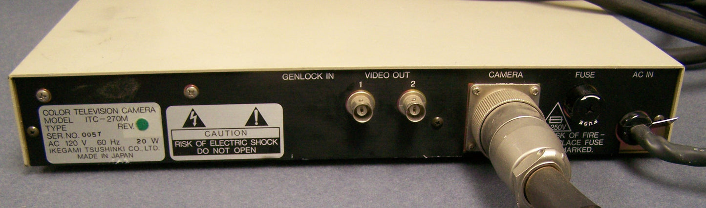 Control de cámara a color Ikegami TSUSHINKI CO ITC-270M