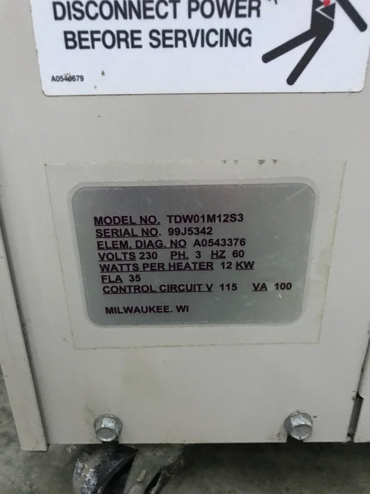 AEC APPLICATION ENGINEERING TDW01M12S3 CONTROLLER TEMPERATURA ACQUA - PER PARTI/RIPARAZIONI