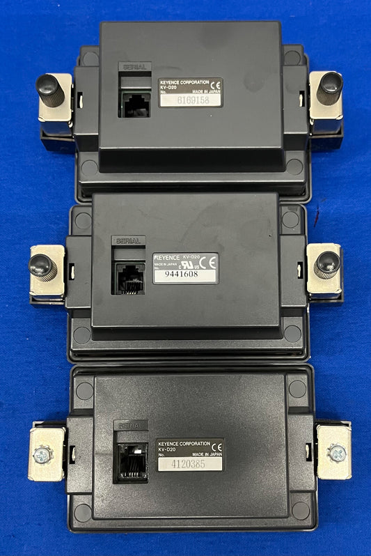 PANNEAU D'INTERFACE OPÉRATEUR KEYENCE CORP KV-D20 4 LIGNES - PIÈCES/RÉPARATION - 1 LOT QTÉ 3