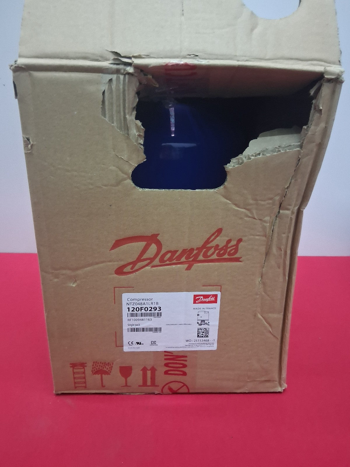 Danfoss NTZ048A1LR1B Reciprocating Compressor 2 HP