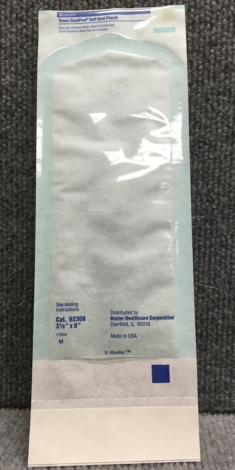 BAXTER HEALTHCARE CAT. NO. 92308,TOWER DUALPEEL,SELF SEAL POUCH