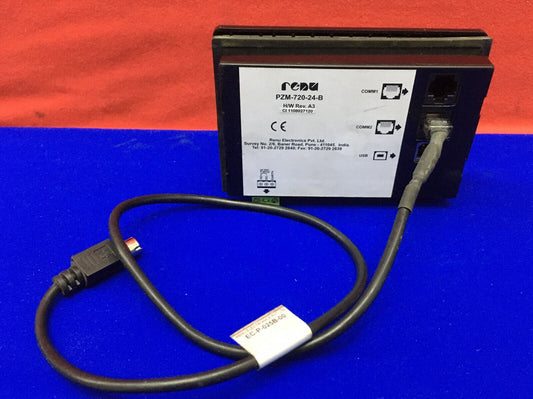 RENU ELECTRONICS PZM-720-24-BH/W REV A3 OPERATOR INTERFACE PANEEL