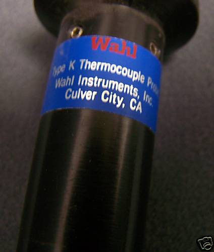 SONDE THERMOCOUPLE DE TYPE K WAHL INSTRUMENTS PALMER WAHL