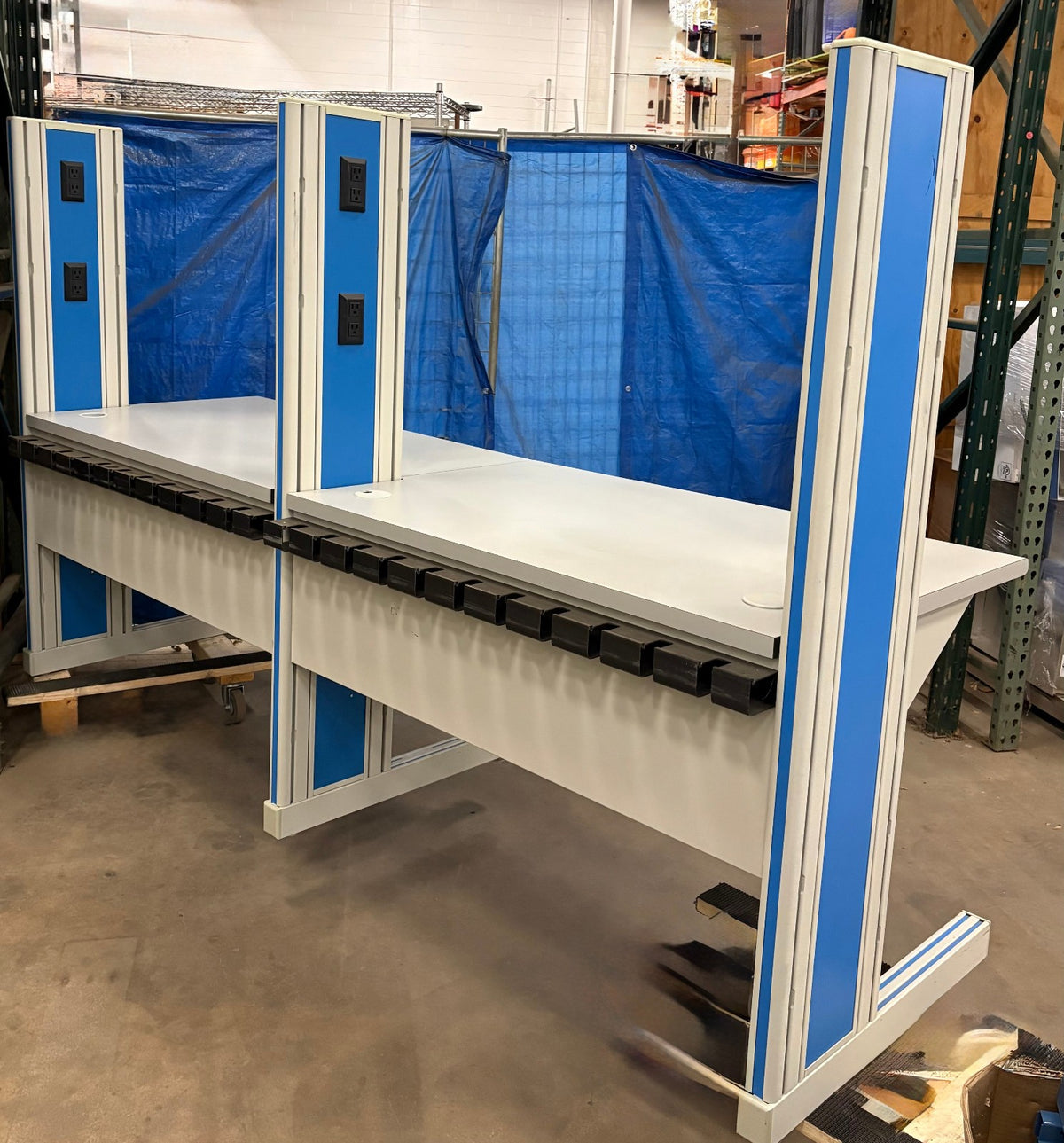 IAC TABLE 30"x 96"x30 1/2" (2 Sections Attached to LEGS) Two table tops