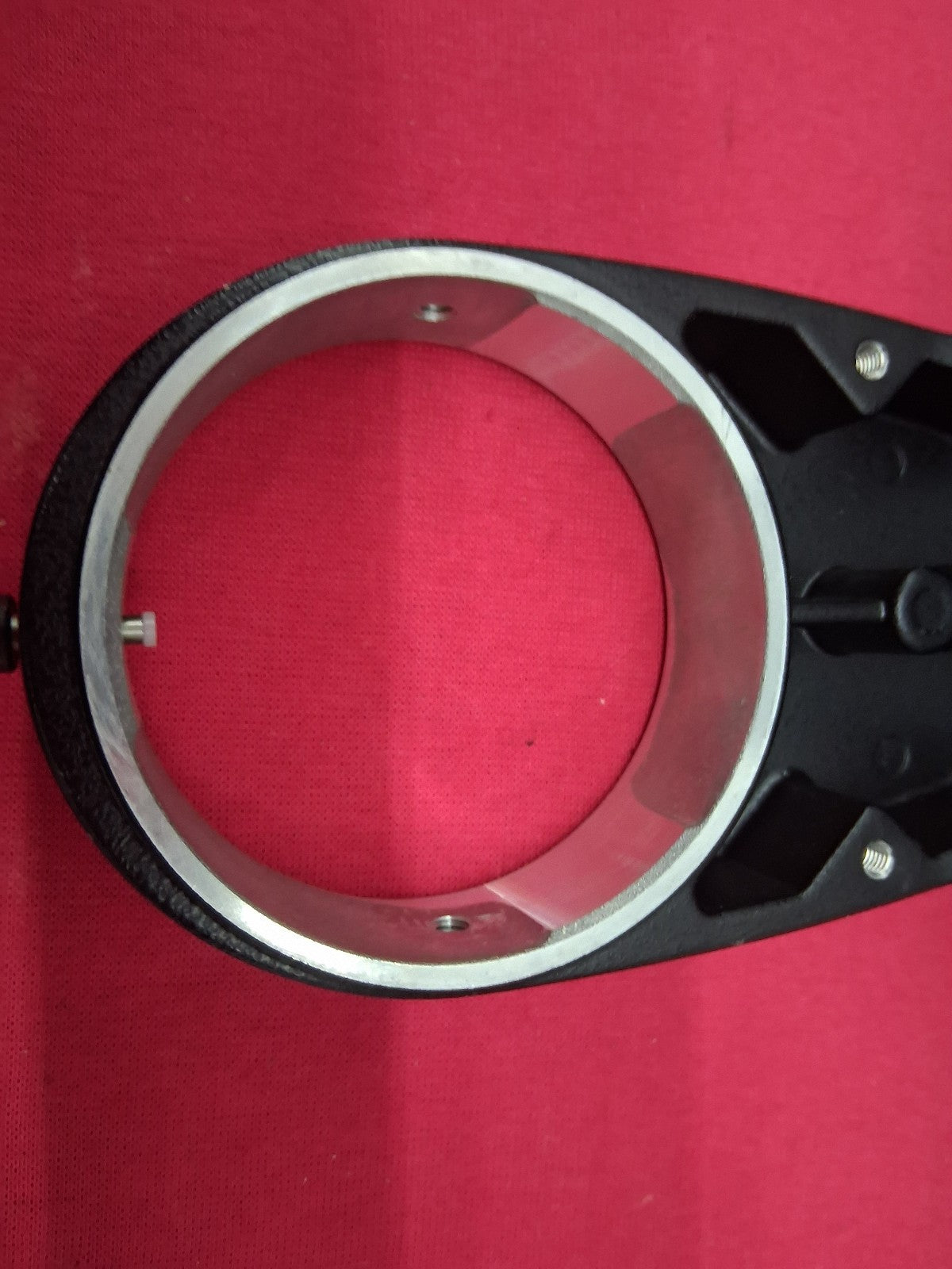 LEICA 10450174 STEREO MICROSCOPE FOCUS MOUNT POD HOLDER MICROSCOPE HOLDER 76MM