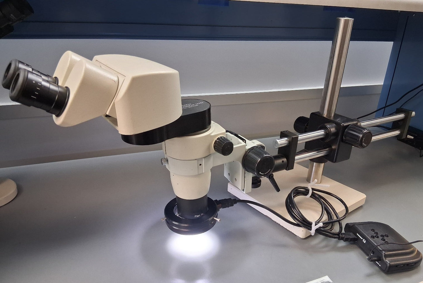 NYOPTICS INC ERGO SPZ MODULE 8-80X ERGONOMIC MICROSCOPE DUAL ARM BOOM STAND LED