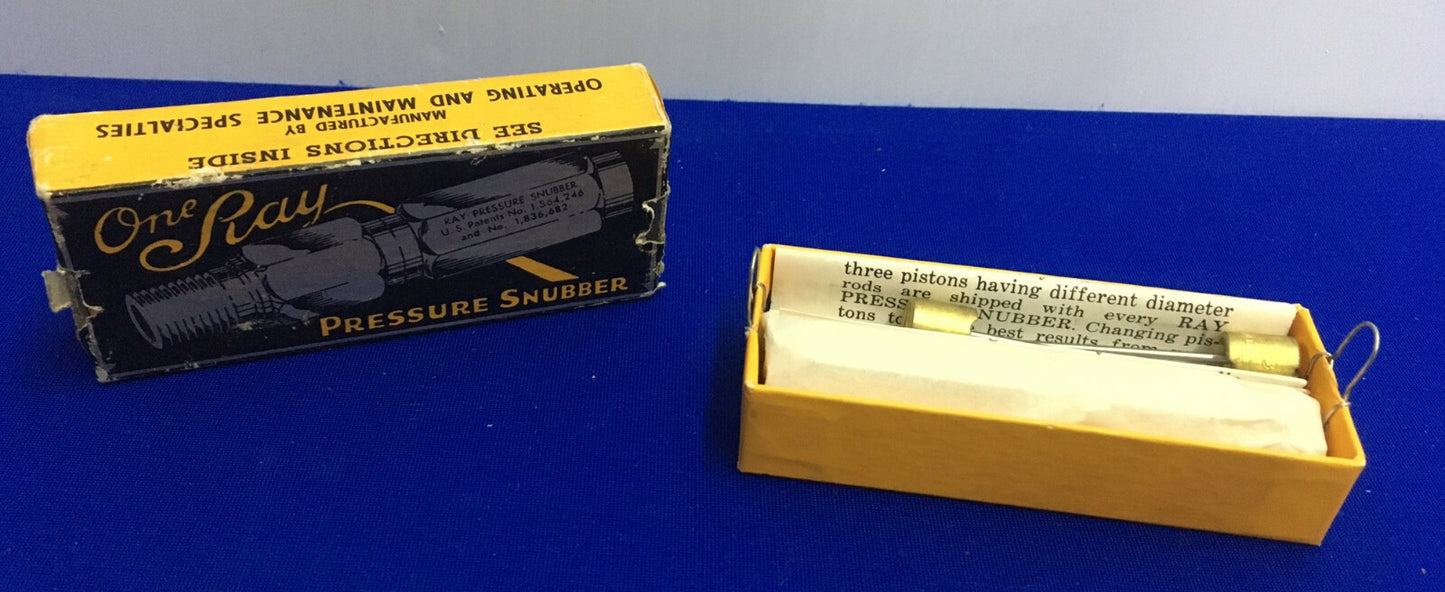 RAY PRESSURE SNUBBERS MODÈLE 1 LAITON TUYAU 1/4