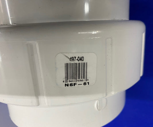 SPEARS ® 497-040 UNION 4" SOCKET NSF-61 PVCI 2BN203