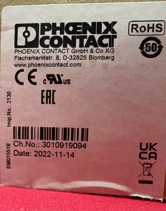 PHOENIX CONTACT PLC-OSC-24DC/48DC/500/W SOLID STATE RELAY MODULE - 1 PKG QTY 10