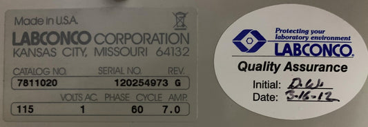 LABCONCO 7810016 CENTRIVAP AQUEOUS SYSTEM ACID-RESISTANT CENTRIVAP CONCENTRATOR