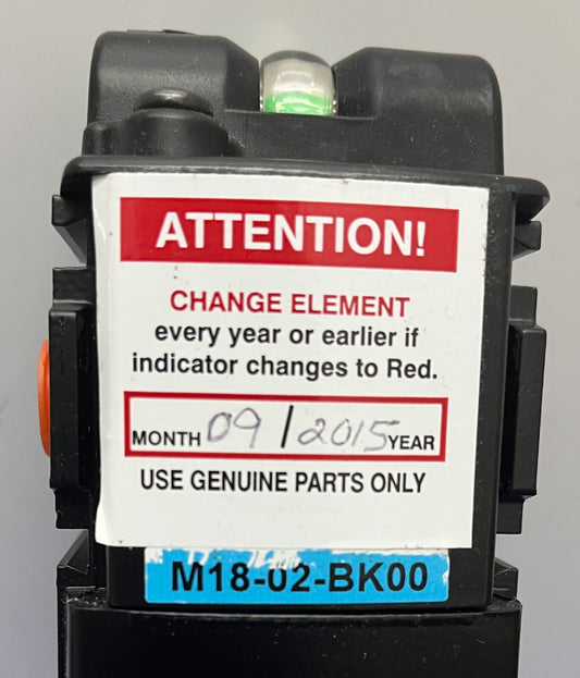 WILKERSON PNEUMATIC M18-02-BK00 FILTER 493090 FILTER (1) 6B263